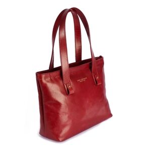 The Bridge Red Leather Shoulder Bag